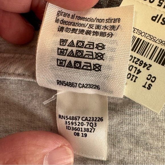 Victoria's Secret PINK Long Sleeve Bling Floral T-Shirt Gray Size Small - Picture 11 of 13